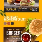 Beef Classic Burger Flyer / Poster Template - Image 2